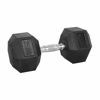 Picture of Shen Commercial Rubber Hexagonal Dumbbell with Chrome Handles
